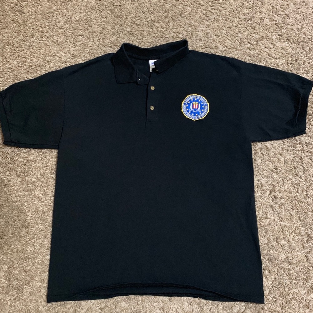 FBI Federal Bureau of Investigation Polo Large L
